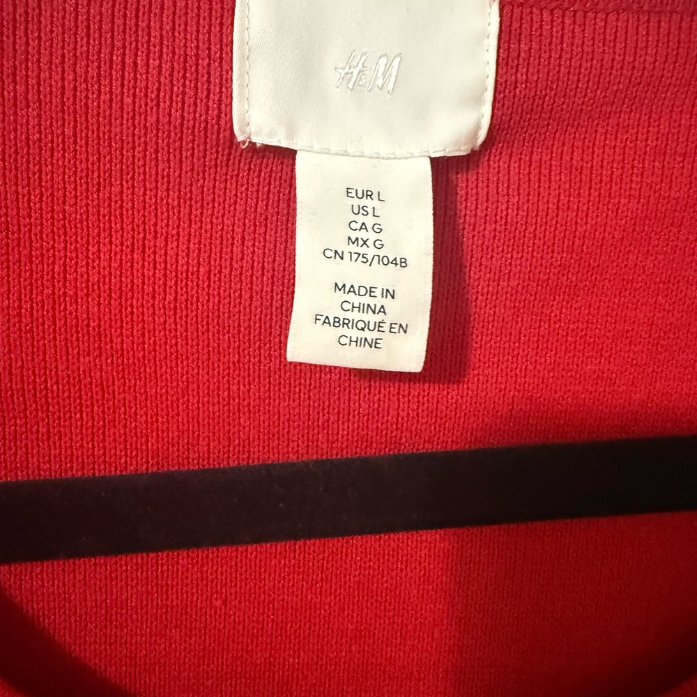 H&M Red Blazer with Gold Buttons, size L - Picture 4 of 6